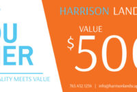 Harrison Landscape Gift Certificate Template For Awesome Landscape Certificate Templates
