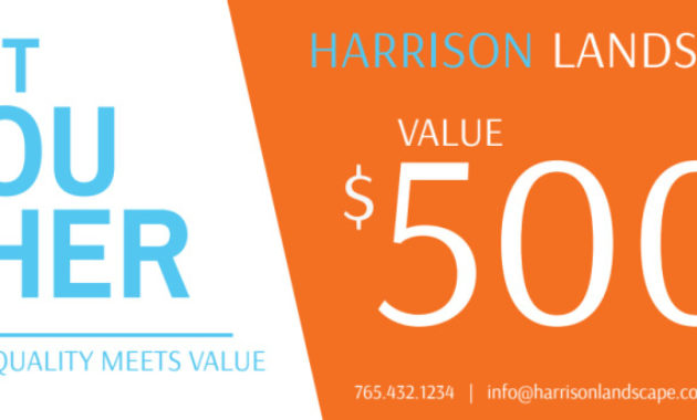 Harrison Landscape Gift Certificate Template For Awesome Landscape Certificate Templates
