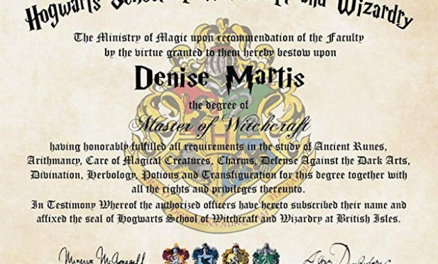 Harry Potter Diploma Carlynstudio Throughout Harry Potter Certificate Template