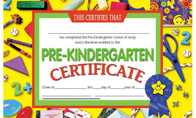 Hayes Publishing Va600 Prekindergarten Certificate Pertaining To Hayes Certificate Templates