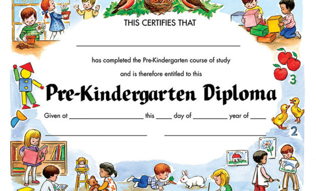 Hayes School Publishing Prekindergarten Diploma With Regard To Daycare Diploma Template Free
