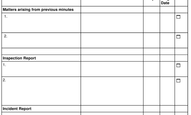 Health And Safety Committee Minutes Template Download Throughout Operations Meeting Template