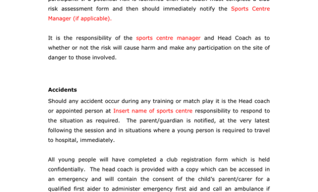 Health And Safety Policy Statement Template In Word And Regarding Health And Safety Policy Template For Small Business