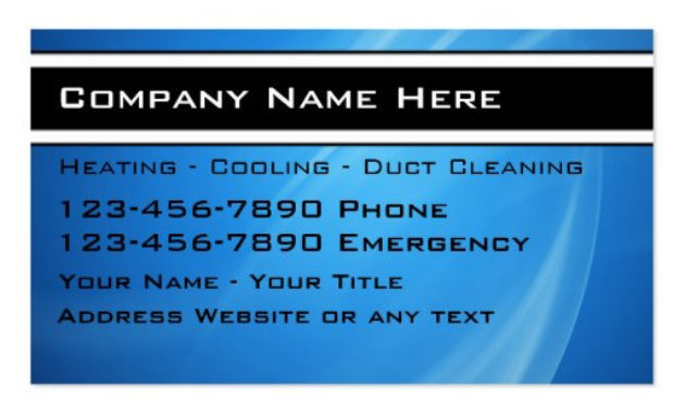 Heating Cooling Business Cards Zazzle Within Hvac Business Card Template