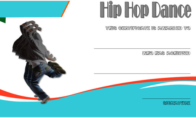 Hip Hop Certificate Templates 6 Best Ideas In Printable Dance Award Certificate Template