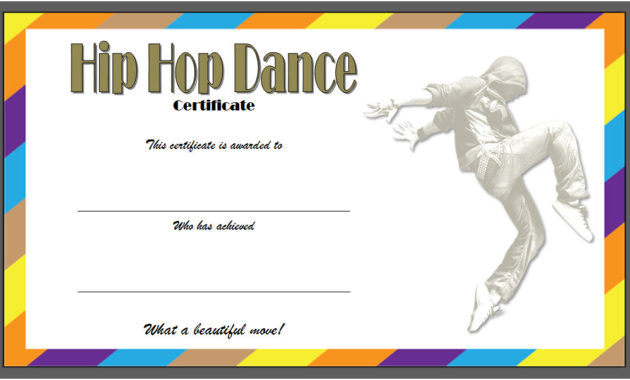 Hip Hop Certificate Templates 6 Best Ideas In Weight Loss Certificate Template Free 8 Ideas