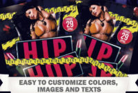 Hip Hop Party Premium Club Flyer Psd Template With Hip Hop Certificate Template 6 Explosive Ideas