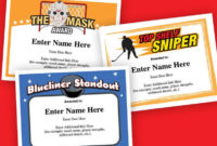 Hockey Certificates Editable Kid Certificates Child Hockey Inside Printable Hockey Certificate Templates