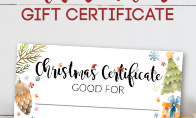 Holidays Productive Pete Inside Christmas Gift Certificate Template Free