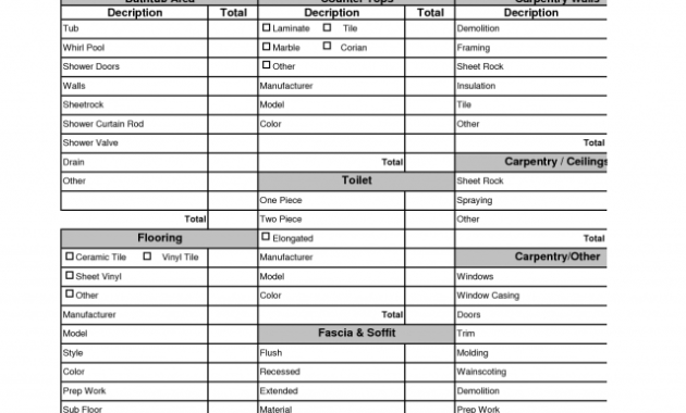 Home Remodeling Cost Estimate Template Spreadsheets Throughout Best Home Renovation Cost Spreadsheet Template