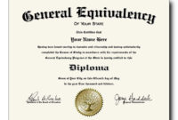 How To Break The News With A Fake Ged Diploma Certificate Intended For Ged Certificate Template Download