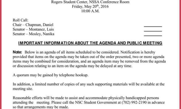 How To Create A Board Meeting Agenda 12 Templates Inside Advisory Board Meeting Agenda Template