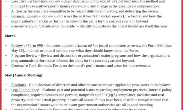 How To Create A Board Meeting Agenda 12 Templates With Board Meeting Agenda Template Non Profit