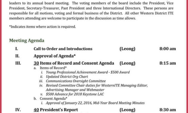 How To Create A Board Meeting Agenda 12 Templates Within Board Meeting Agenda Template Non Profit
