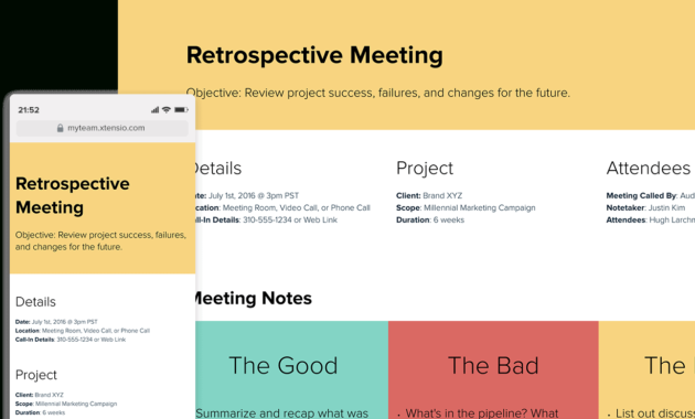 How To Create A Meeting Agenda A Stepstep Guide Xtensio Throughout Free Collaboration Meeting Agenda Template