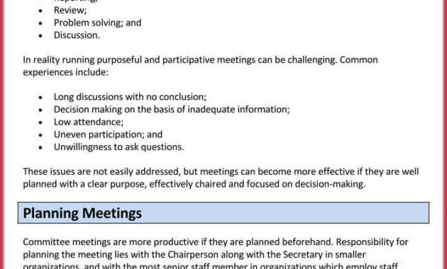 How To Create Effective Meeting Agendas 10 Free Templates For Agenda For A Meeting Template