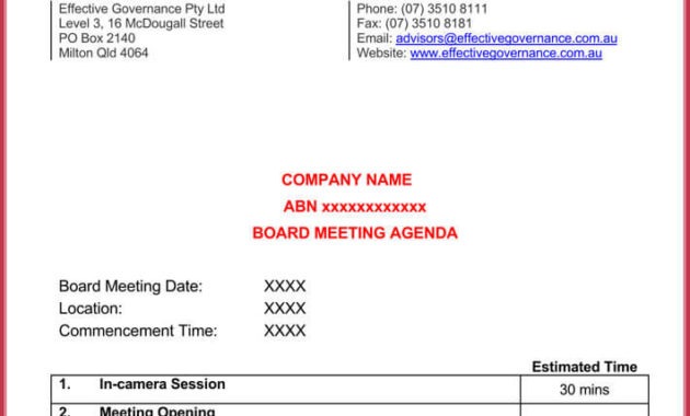 How To Create Effective Meeting Agendas 10 Free Templates With Regard To Free How To Create An Agenda Template