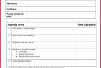 How To Create Effective Meeting Agendas 10 Free Templates With Regard To Sample Agenda Template For Meeting