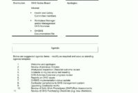 How To Make An Agenda For A Meeting Template Templatesz234 In Best Church Staff Meeting Agenda Template