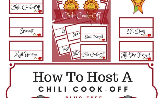 How To Throw The Ultimate Chili Cook Off Lake Life State Throughout Chili Cook Off Certificate Templates