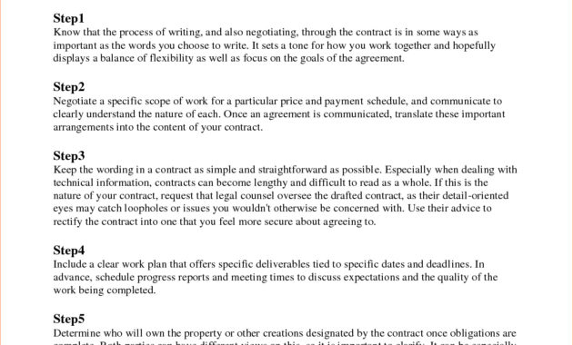 How To Write A Contract For Services Business Form Inside How To Make A Business Contract Template