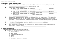 Hunting Lease Form Mississippi Download Printable Pdf Intended For Farm Business Tenancy Template