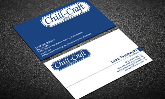 Hvac Business Card Template Sample Professional Templates Pertaining To Hvac Business Card Template