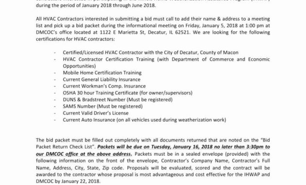 Hvac Proposal Templates Free Peterainsworth Intended For Hvac Proposal Template