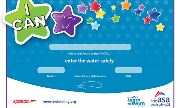 I Can Awards Learn About Asa Certificates Pertaining To Swimming Award Certificate Template