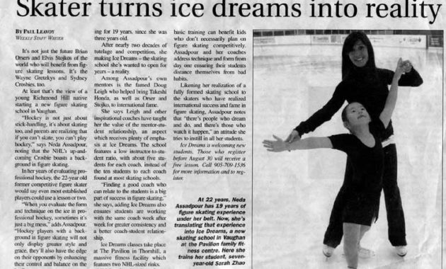 Ice Dreams Skating Academy Canada Talents Intended For Best Ice Skating Certificates
