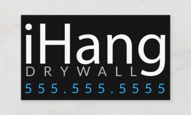 Ihang Drywall Sheetrock Plaster Business Business Card Throughout Plastering Business Cards Templates