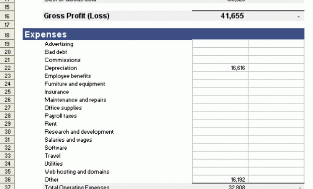 Incomestatementtemplateincomestatementtemplatefor Inside Financial Statement Template For Small Business