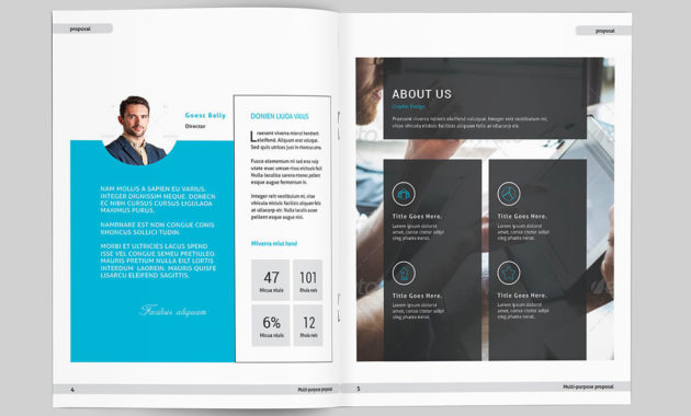 Indesign Business Proposal Template On Behance For Business Plan Template Indesign