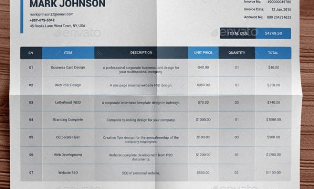 Indesign Invoice Template 10 Free Indesign Format Pertaining To Business Plan Template Indesign