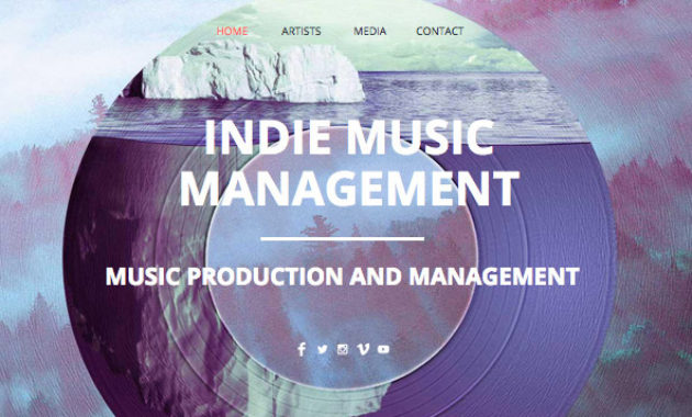 Indie Music Productions Wix Template Wix Music Template With Independent Record Label Business Plan Template