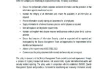 Information Security Policy Template For Small Business With Policies And Procedures Template For Small Business