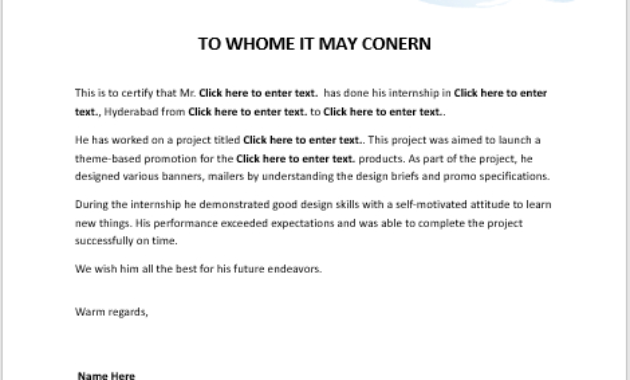 Internship Certificate Template 6 Free Samples Word Regarding Printable Robotics Certificate Template