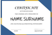Internship Certificate Templates 7 Free Microsoft Word With Microsoft Office Certificate Templates Free