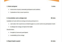 Interview Agenda Format 9 Free Sample Example Format Pertaining To Simple Agenda Template