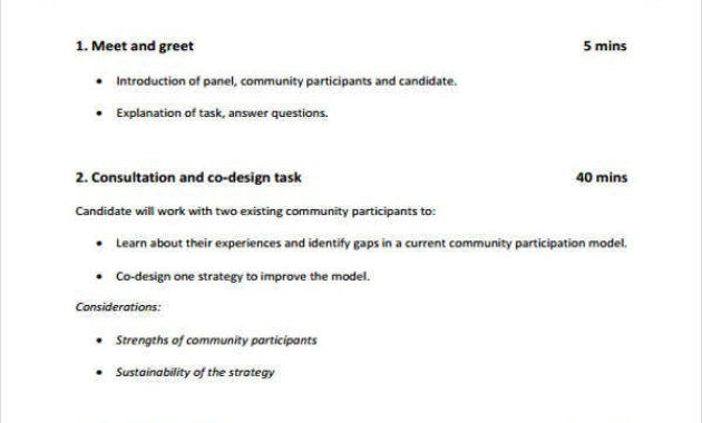 Interview Agenda Format 9 Free Sample Example Format Pertaining To Simple Agenda Template
