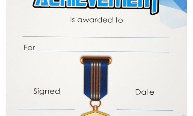 Islamic Reward Certificates A5 Size Outstanding With Outstanding Achievement Certificate