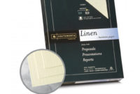 Ivory Paper 8 1/2 X 11 In 32 Lb Bond Linen 30 Recycled Regarding Southworth Business Card Template