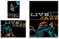 Jazz Music Event Flyer Ad Template Word Publisher Throughout Music Business Plan Template Free Download
