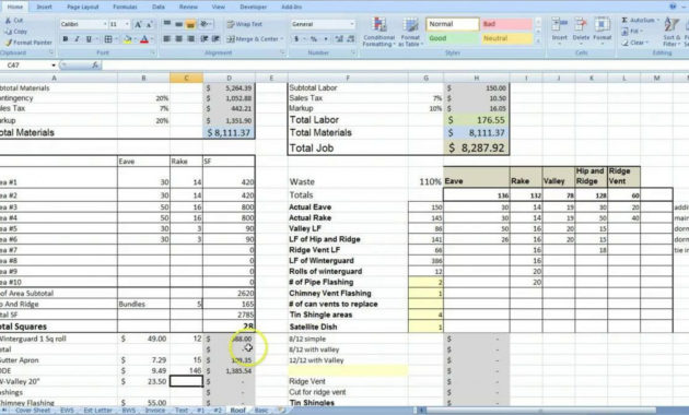 Job Cost Spreadsheet Template For 022 Template Ideas Job Intended For Cost Report Template