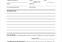 Job Proposal Template 567 Word Templates With New Position Proposal Template