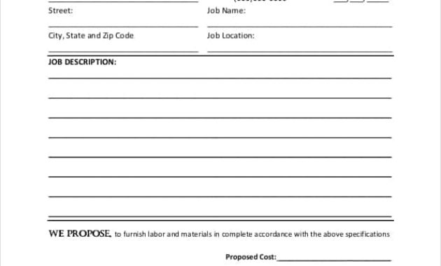 Job Proposal Template 567 Word Templates With New Position Proposal Template