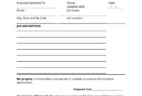 Job Proposal Template Ecommercewordpress Pertaining To Amazing New Position Proposal Template