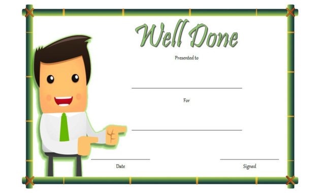 Job Well Done Certificate Template Free 8 Funny Concepts Regarding Free Good Job Certificate Template