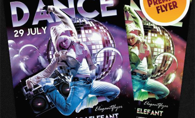 Just Dance Flyer Psd Template Elegantflyer In Hip Hop Dance Certificate Templates