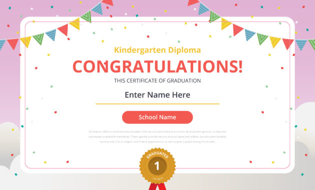 Kindergarten Diploma Certificate Template Download Free Regarding Quality Diploma Certificate Template Free Download 7 Ideas